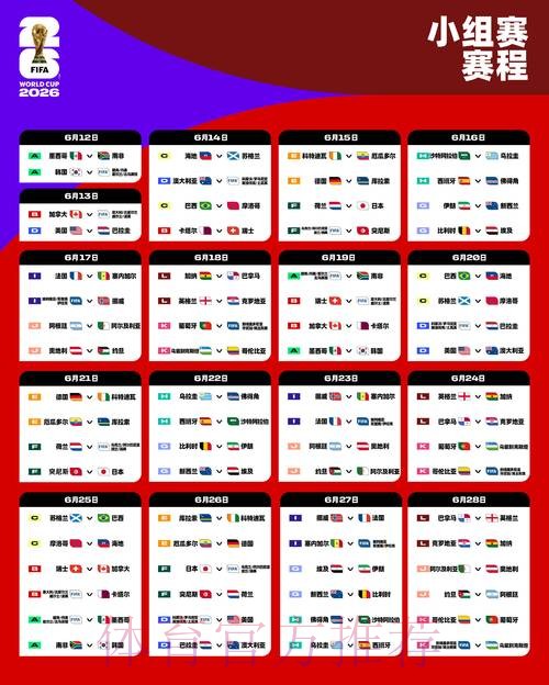 2026世界杯完整赛程准不准